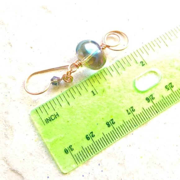 Amazing! Ultra Feminine Sexy Glam Earrings! Hand Crafted ~ Beaded ~ Wire Wrapped - Picture 7 of 9